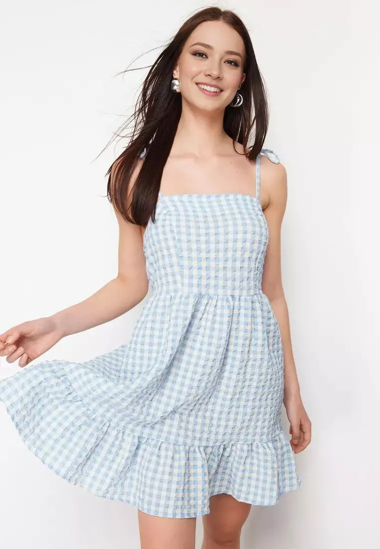 Preppy Plaid Mini Dress