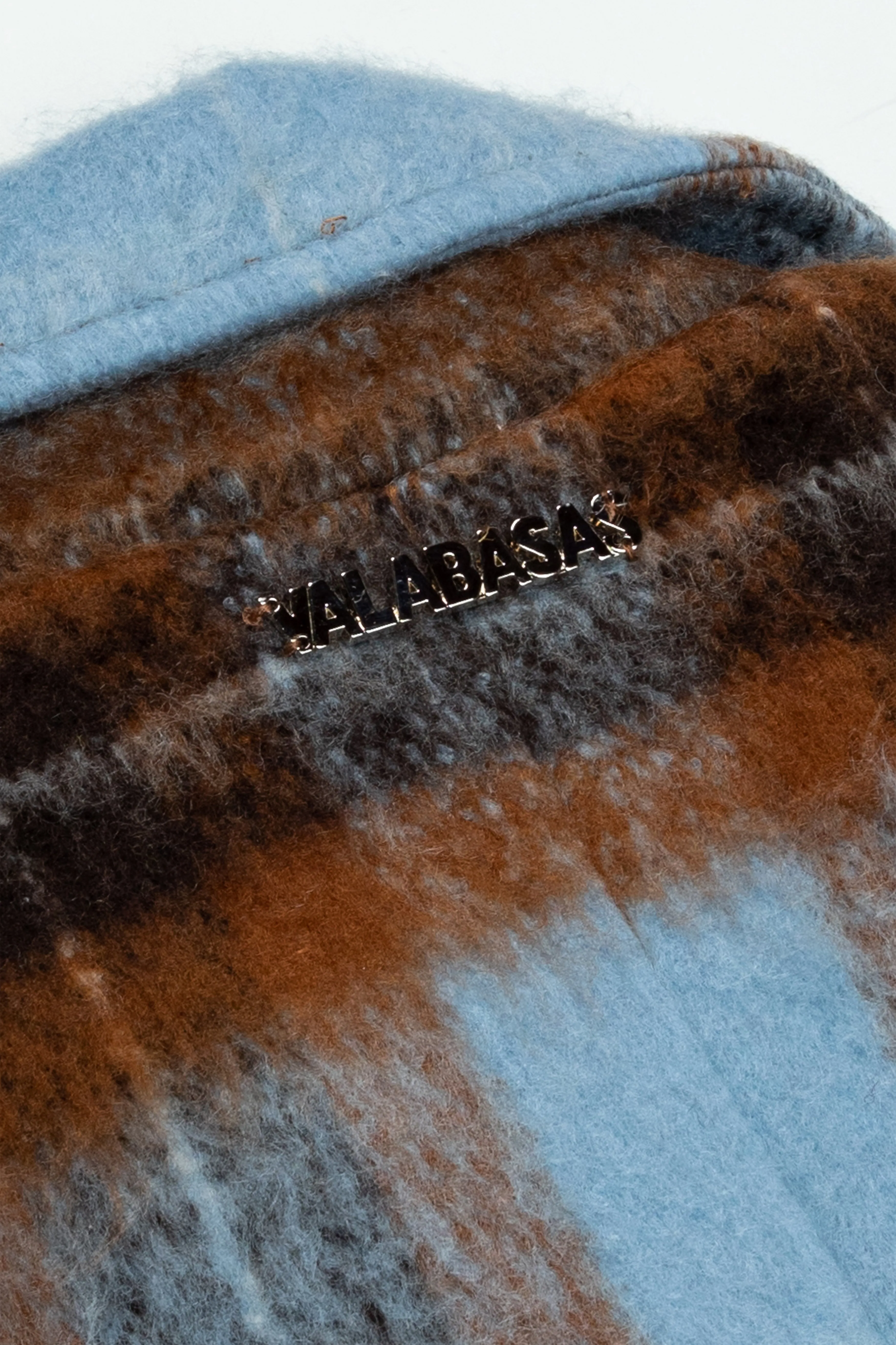 "CELERITÁ" BLUE-BROWN MOHAIR TRENCH COAT