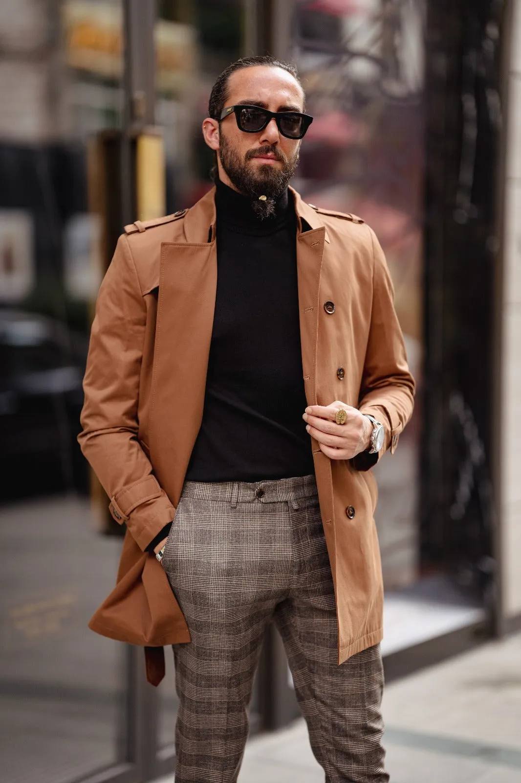 Randall Camel Trench Coat