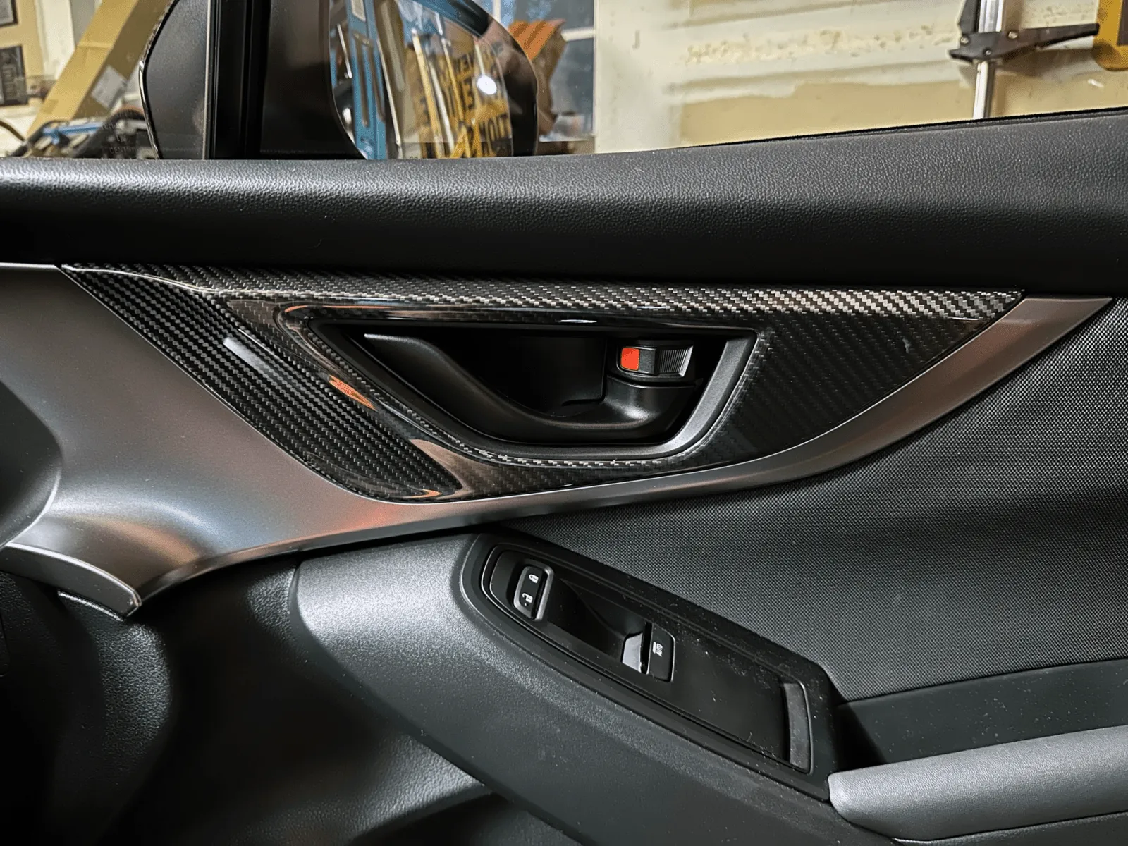 Rexpeed Dry Carbon Door Handle Trim Cover Set (2022  WRX S4 VB)