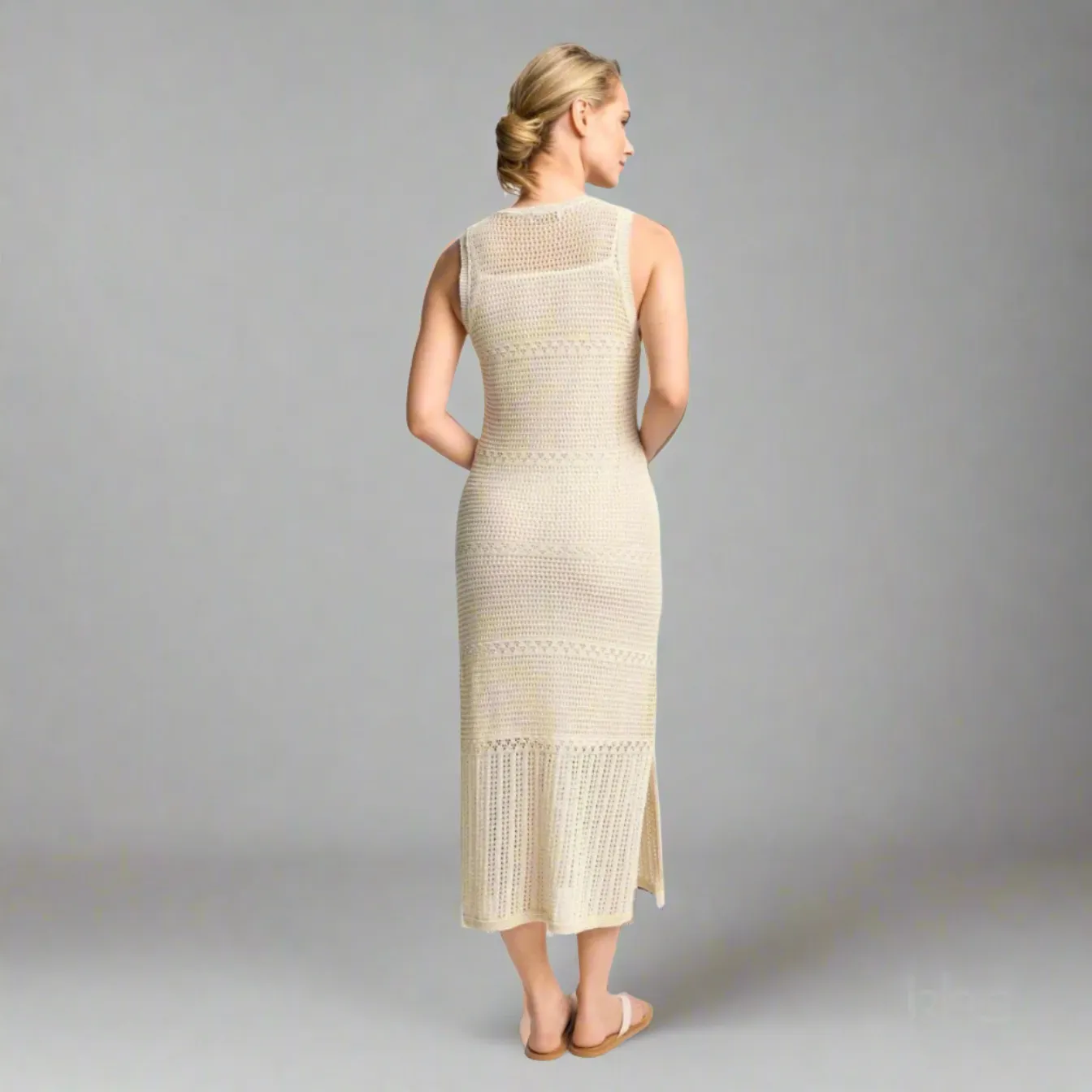 Rich & Royal Pointelle Knit Dress