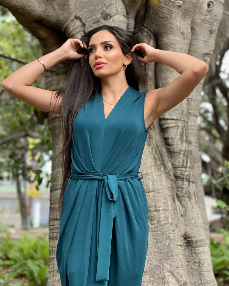 Riley Sleeveless Tie Dress