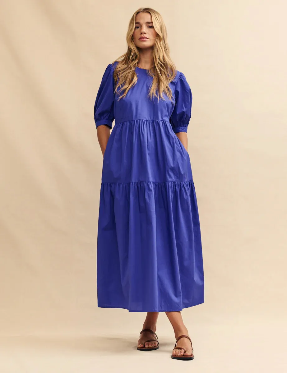 Rochelle Midi Dress India Blue