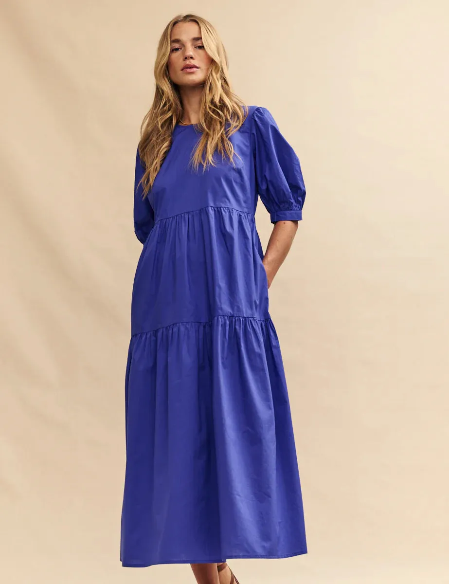 Rochelle Midi Dress India Blue