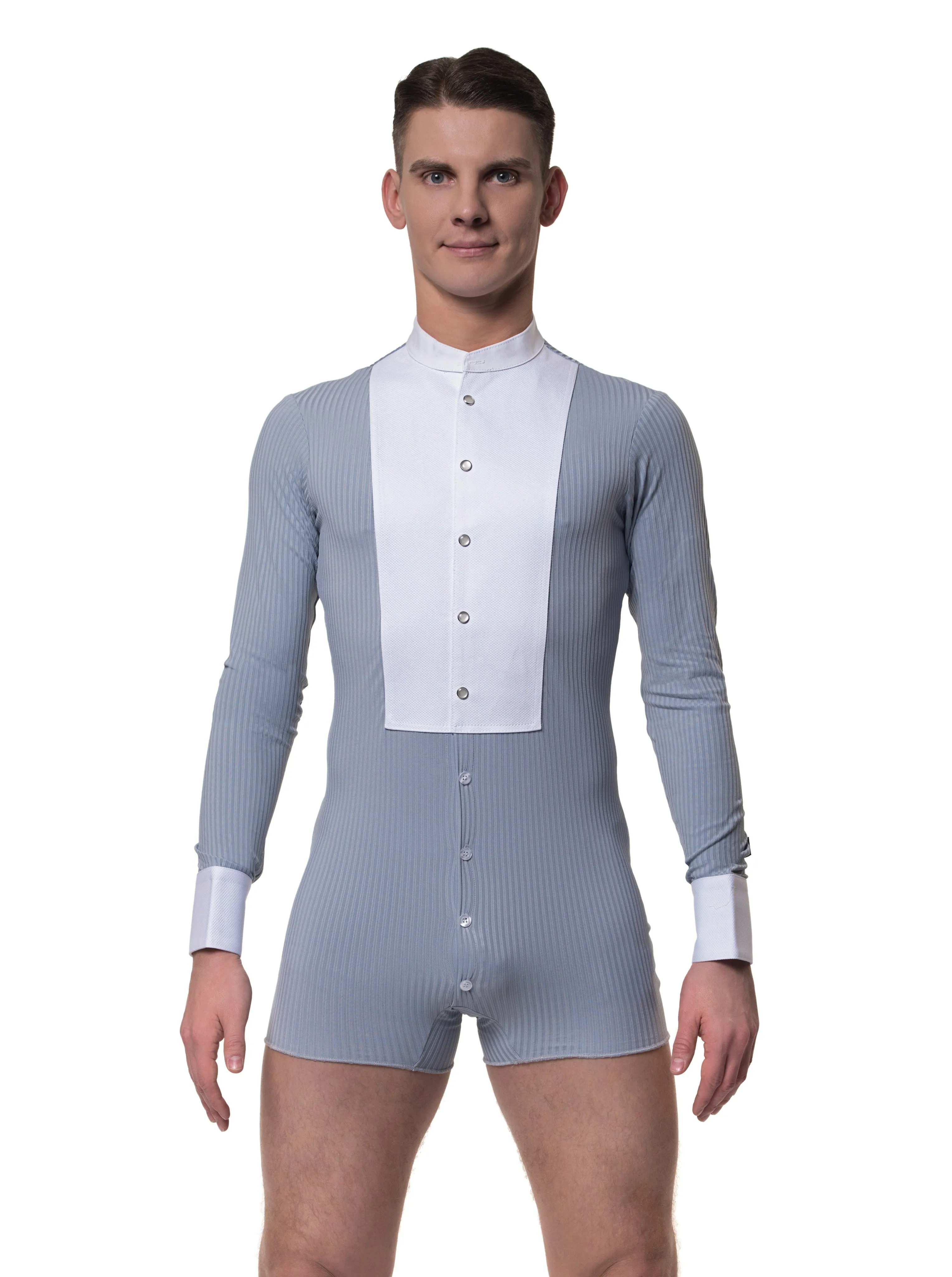RS Atelier Nero easy button stretch Ballroom Dance Shirt
