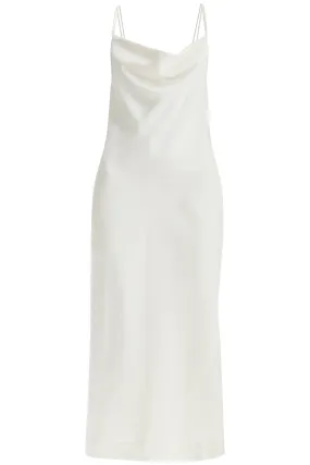 satin slip dress for elegant 112517857 EGRET