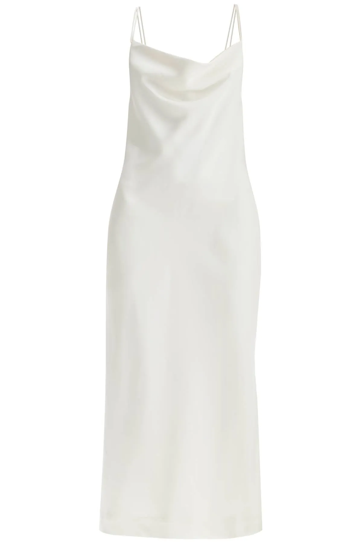 satin slip dress for elegant 112517857 EGRET