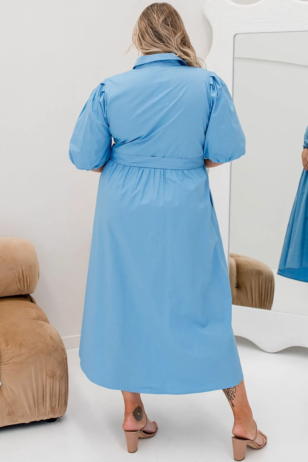 Shannon Midi Dress Blue