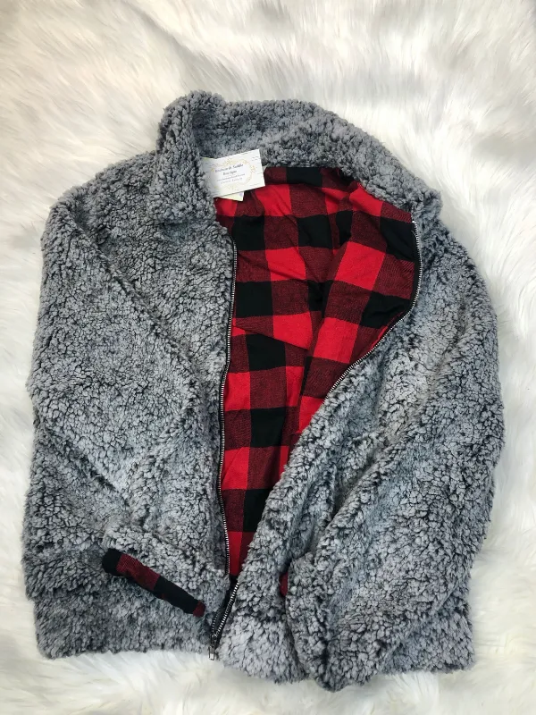 Sherpa with Buffalo Plaid lining Jacket