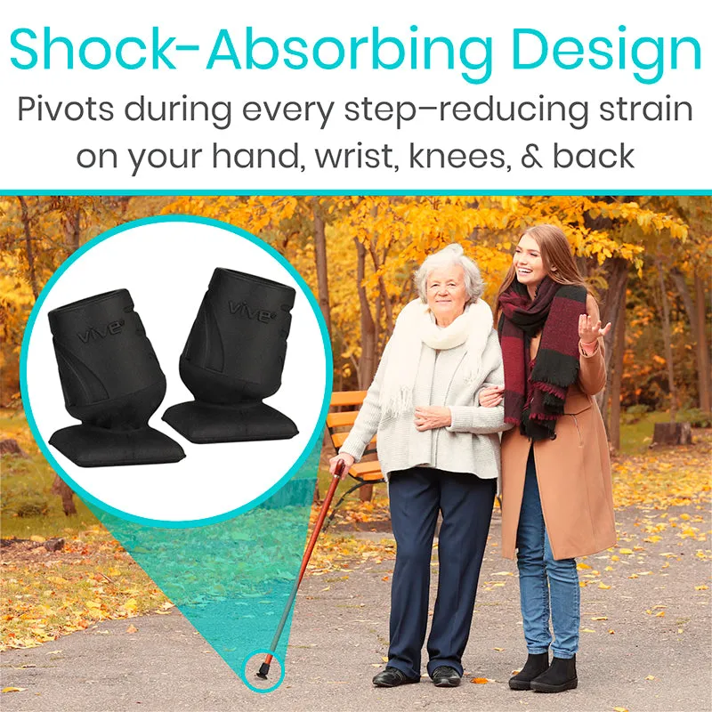 Shock Absorbing Cane Tip (2 Pack)