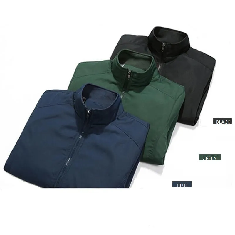 Sidiou Group Autumn Men Zipper Thin Jacket Collar Casual Jacket