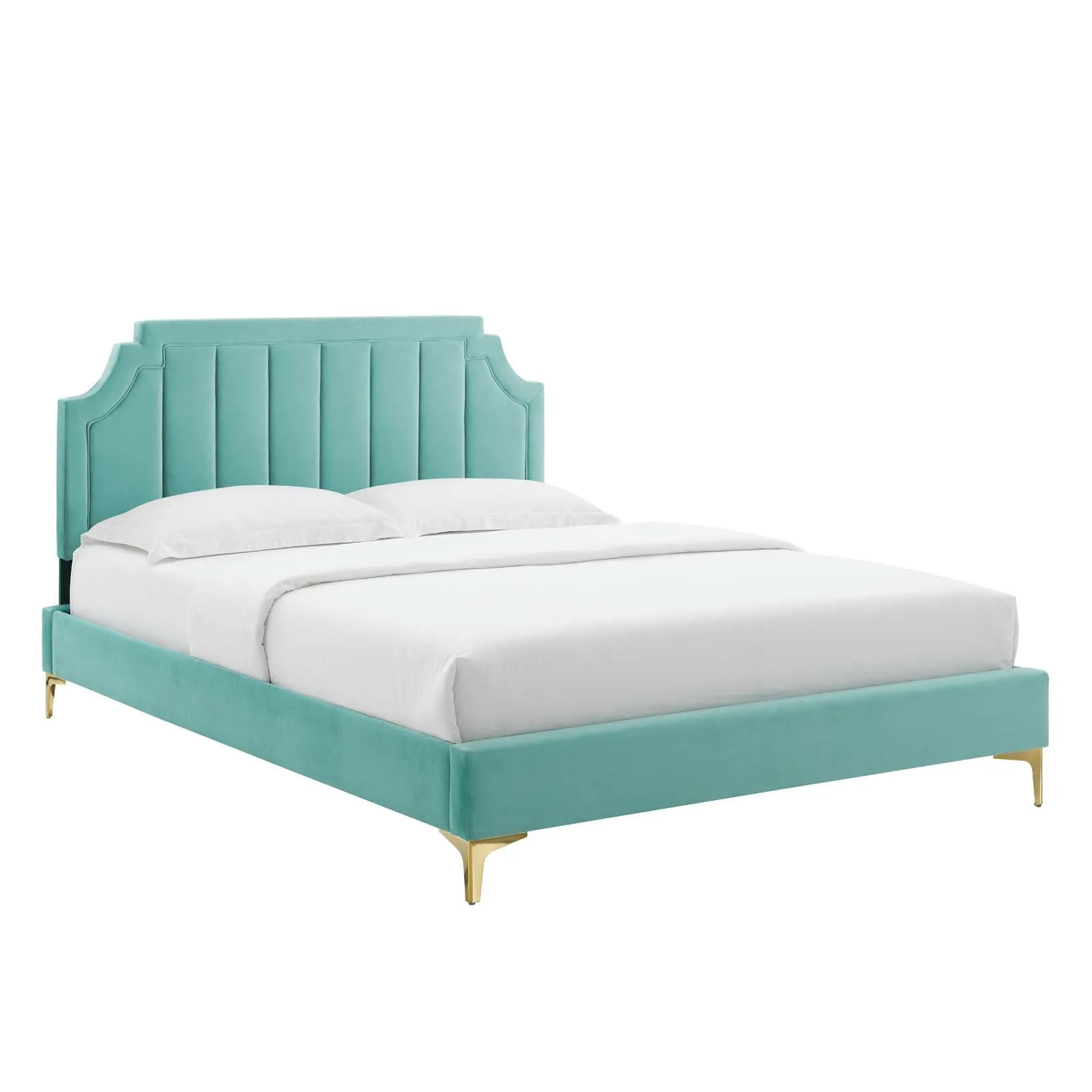 Sienna Performance Velvet Platform Bed