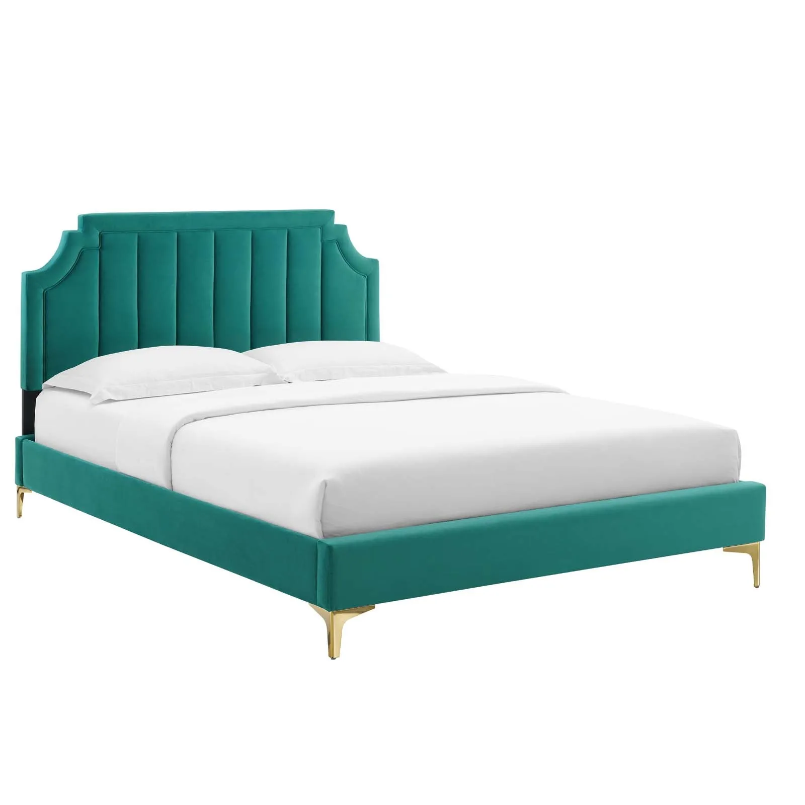 Sienna Performance Velvet Platform Bed