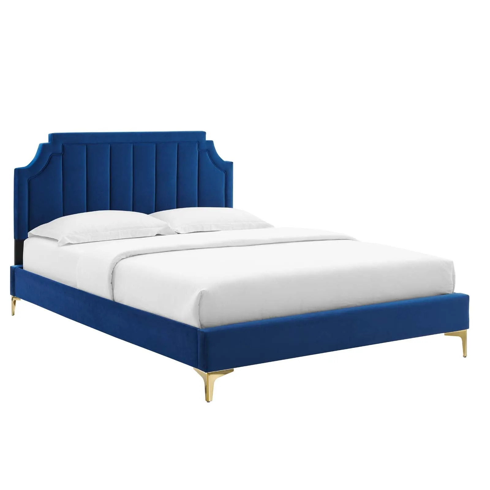 Sienna Performance Velvet Platform Bed