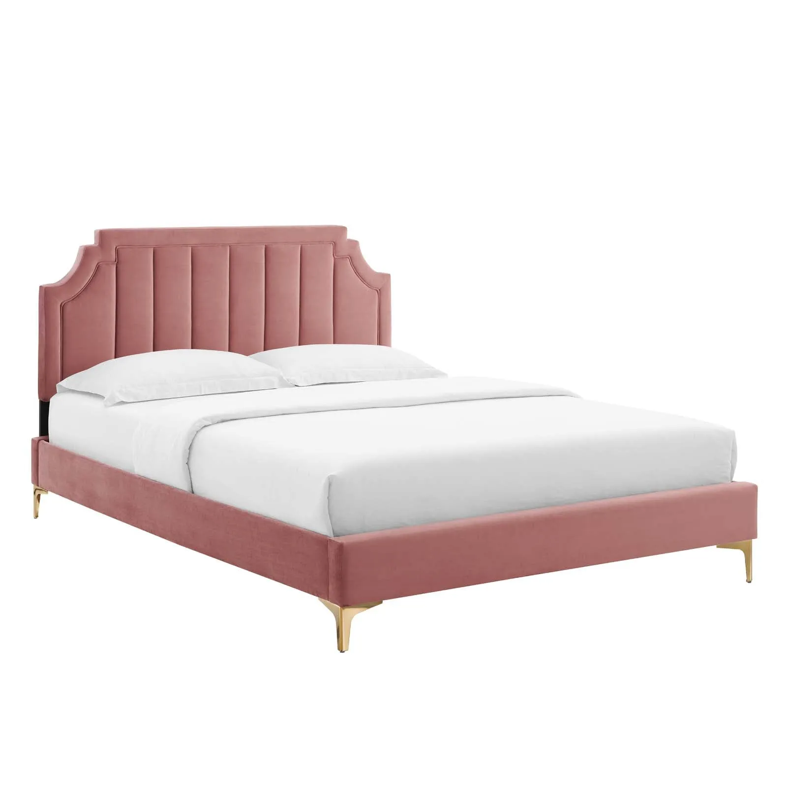 Sienna Performance Velvet Platform Bed