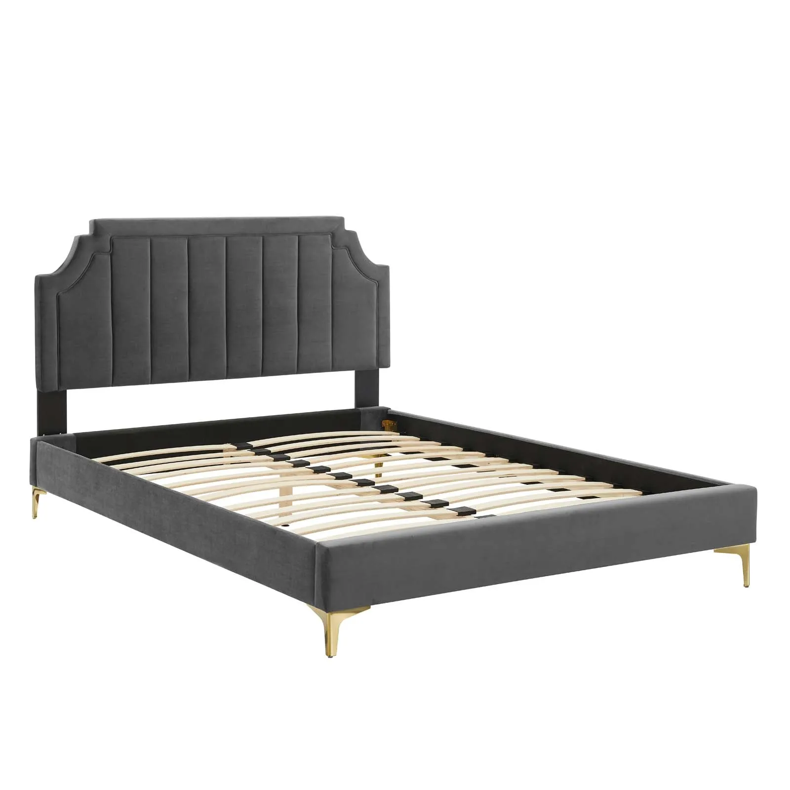 Sienna Performance Velvet Platform Bed