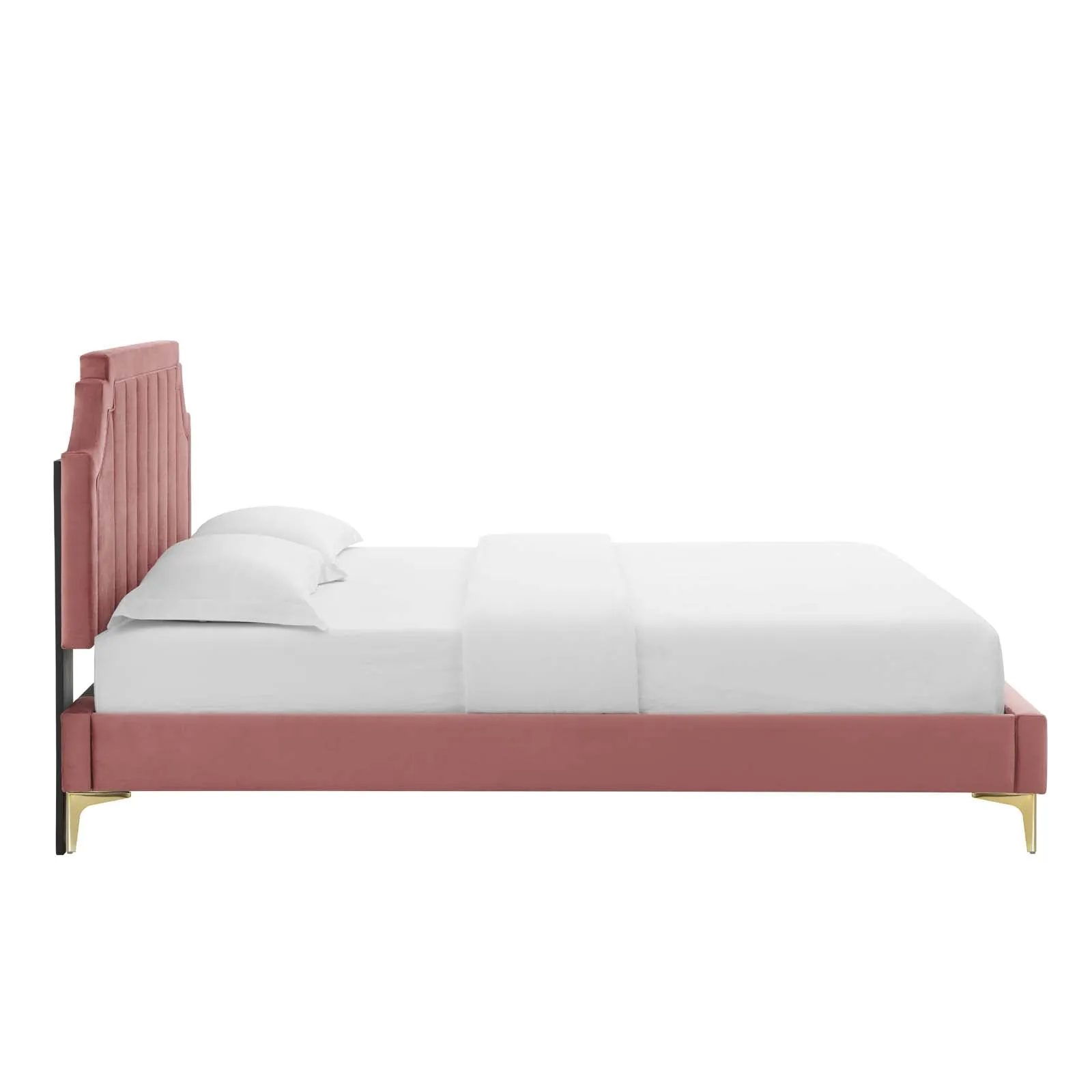 Sienna Performance Velvet Platform Bed