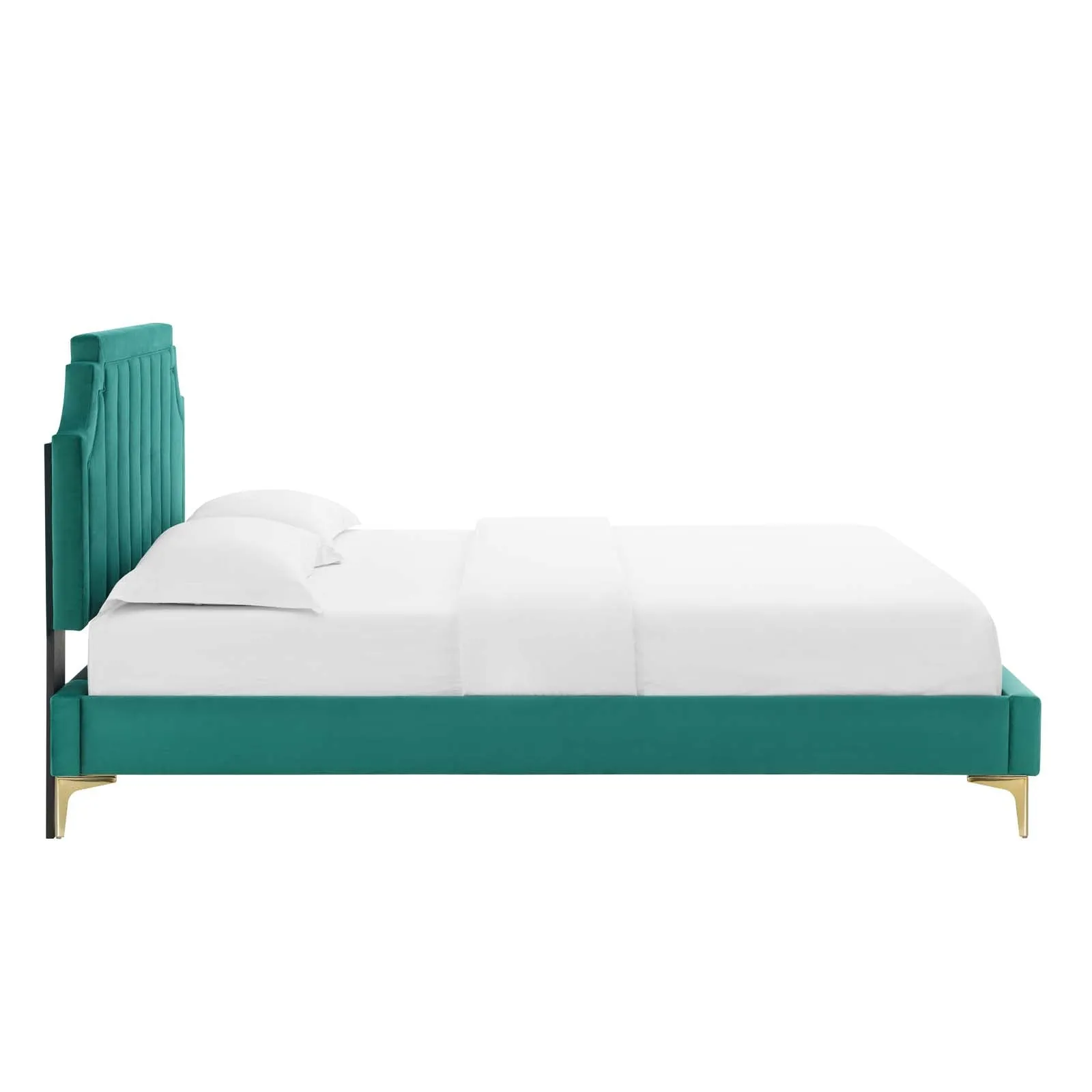 Sienna Performance Velvet Platform Bed