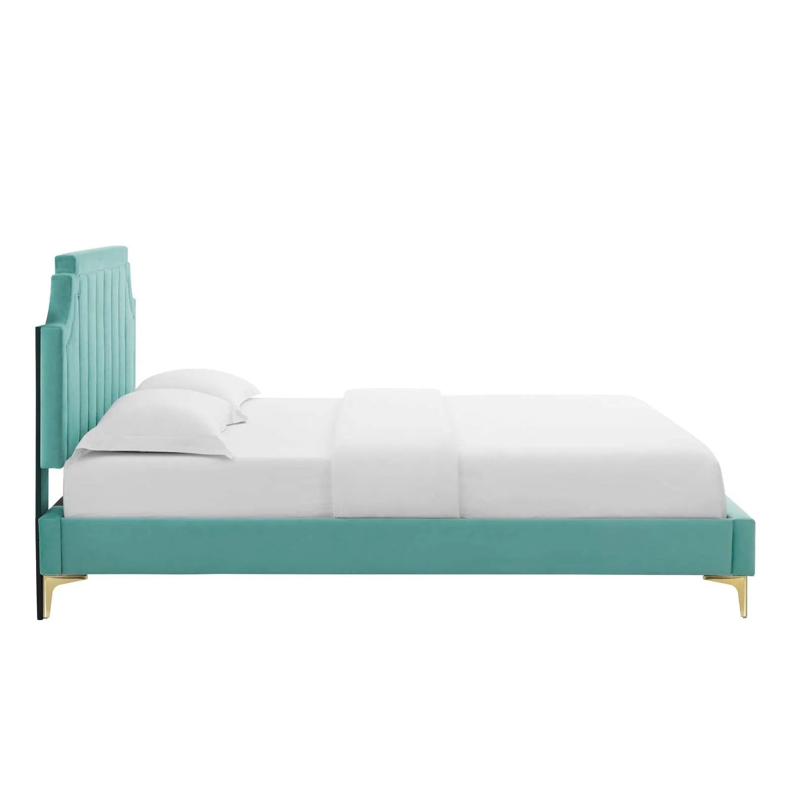 Sienna Performance Velvet Platform Bed