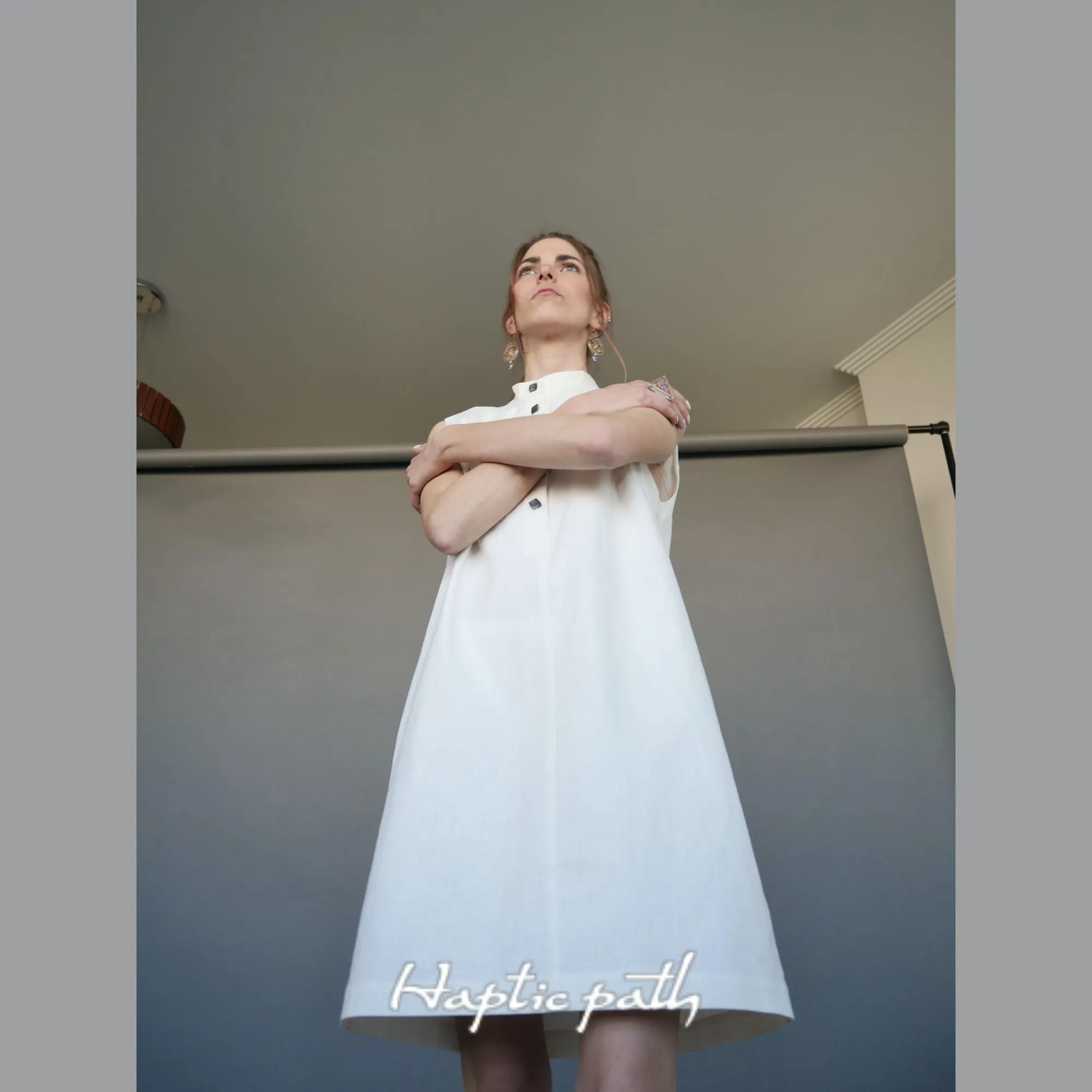 Sleeveless dress with pockets ETESIAN