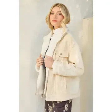 Snow Angel Corduroy Sherpa Jacket