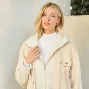 Snow Angel Corduroy Sherpa Jacket