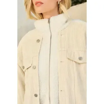 Snow Angel Corduroy Sherpa Jacket