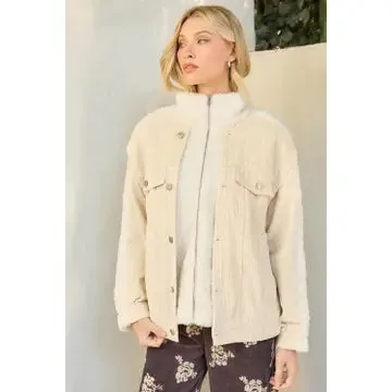 Snow Angel Corduroy Sherpa Jacket