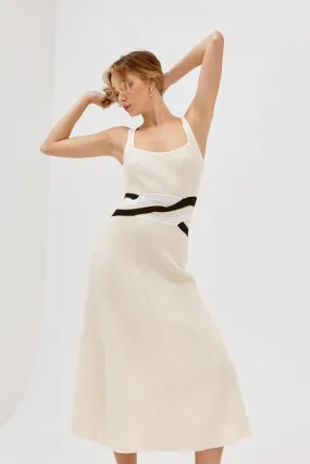 Sovere Drift Knit Dress Neutral-Black