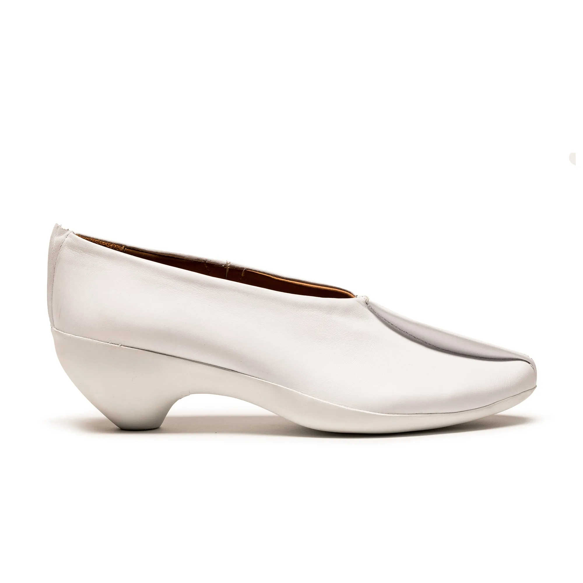 SS24 GENE White | Leather Slip On