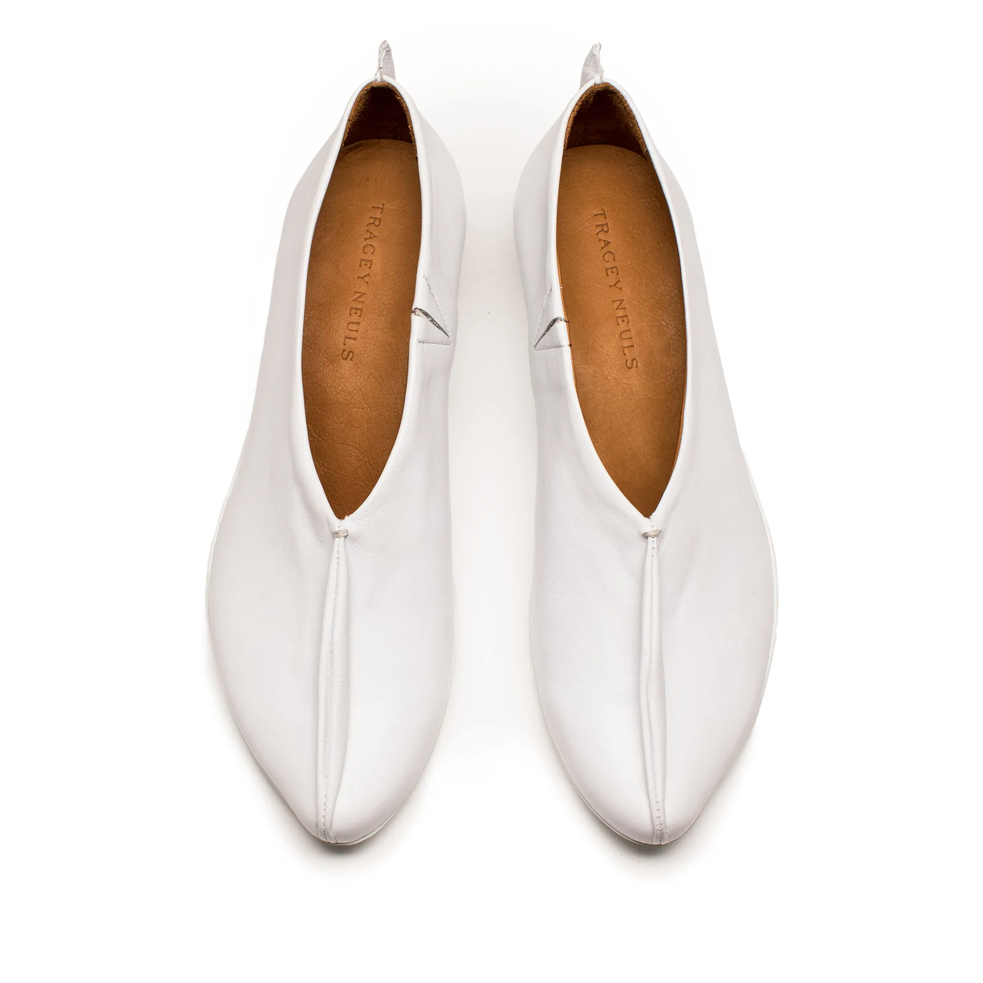 SS24 GENE White | Leather Slip On