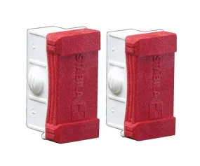 Stabila 20070 Level End Caps, 1.3 in L, Rubber, Red :EA: QUANTITY: 1