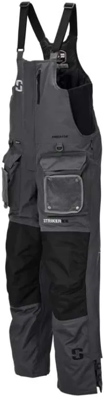 Striker Men's Predator Durable Windproof Water-Resistant Ice Fishing Bib Sureflote Flotation Technology