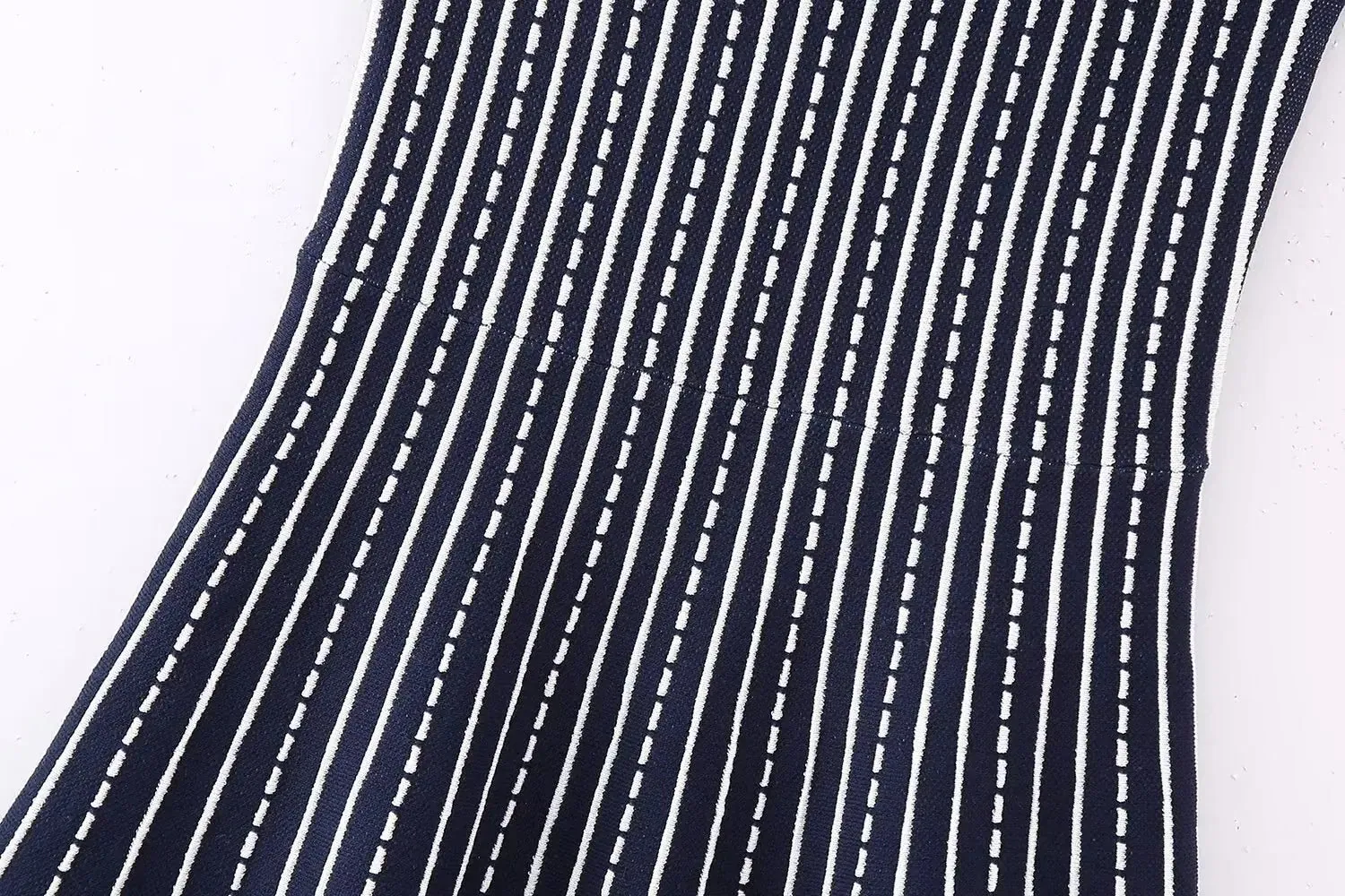 Striped Knit Mini Dress