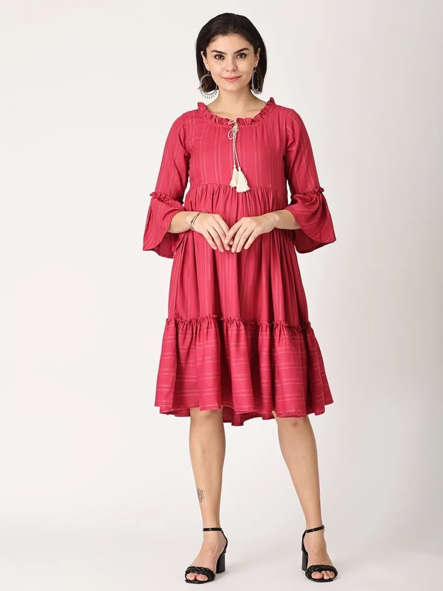 Sugar Berry Maternity Dress with Nursing