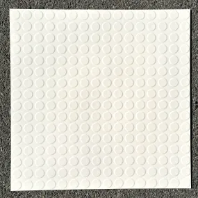 Tarkett | Johnsonite Solid Color Rubber Raised Round 24x24 Tile White