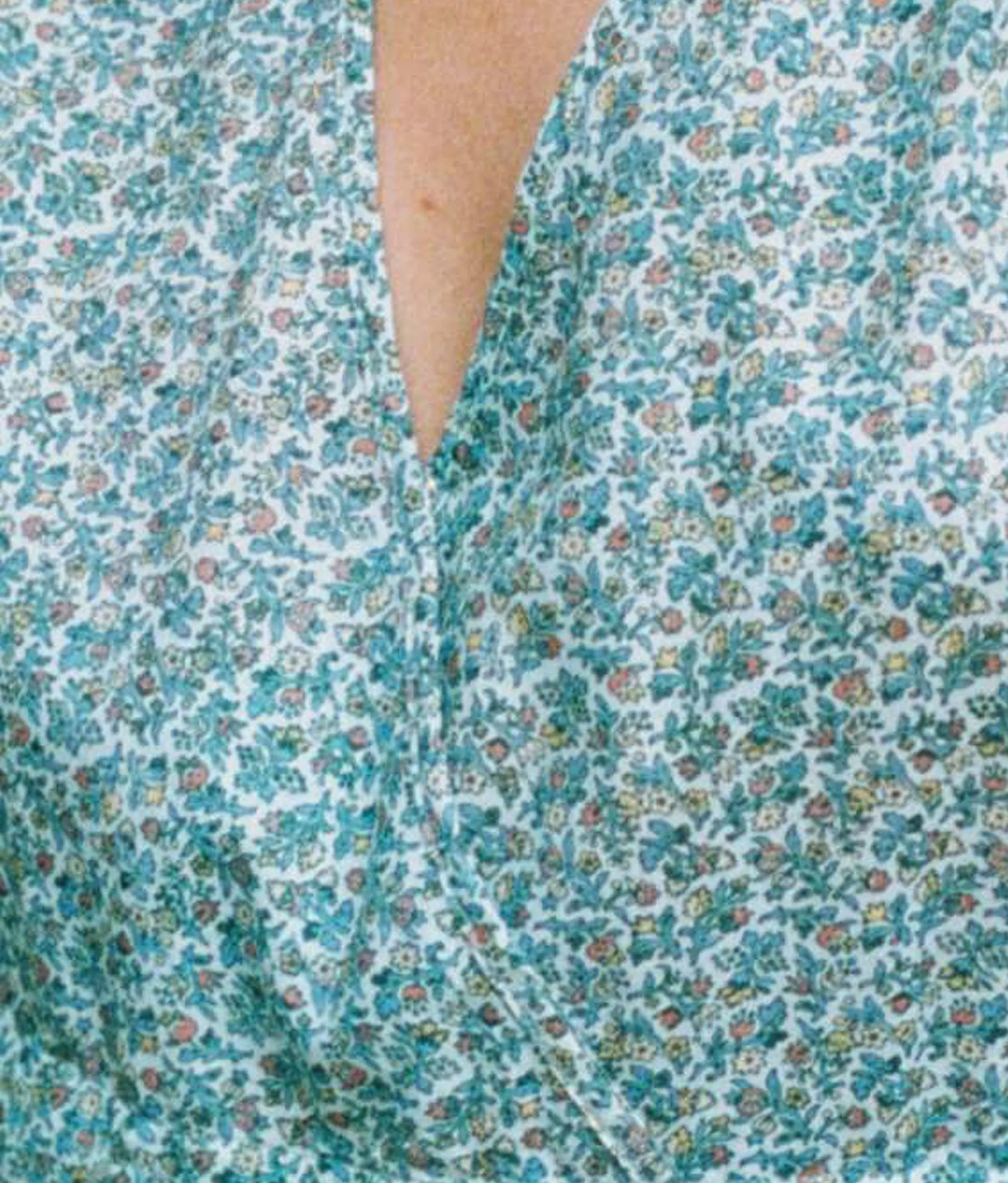 The Dawn Dress | Berry Ditsy Teal