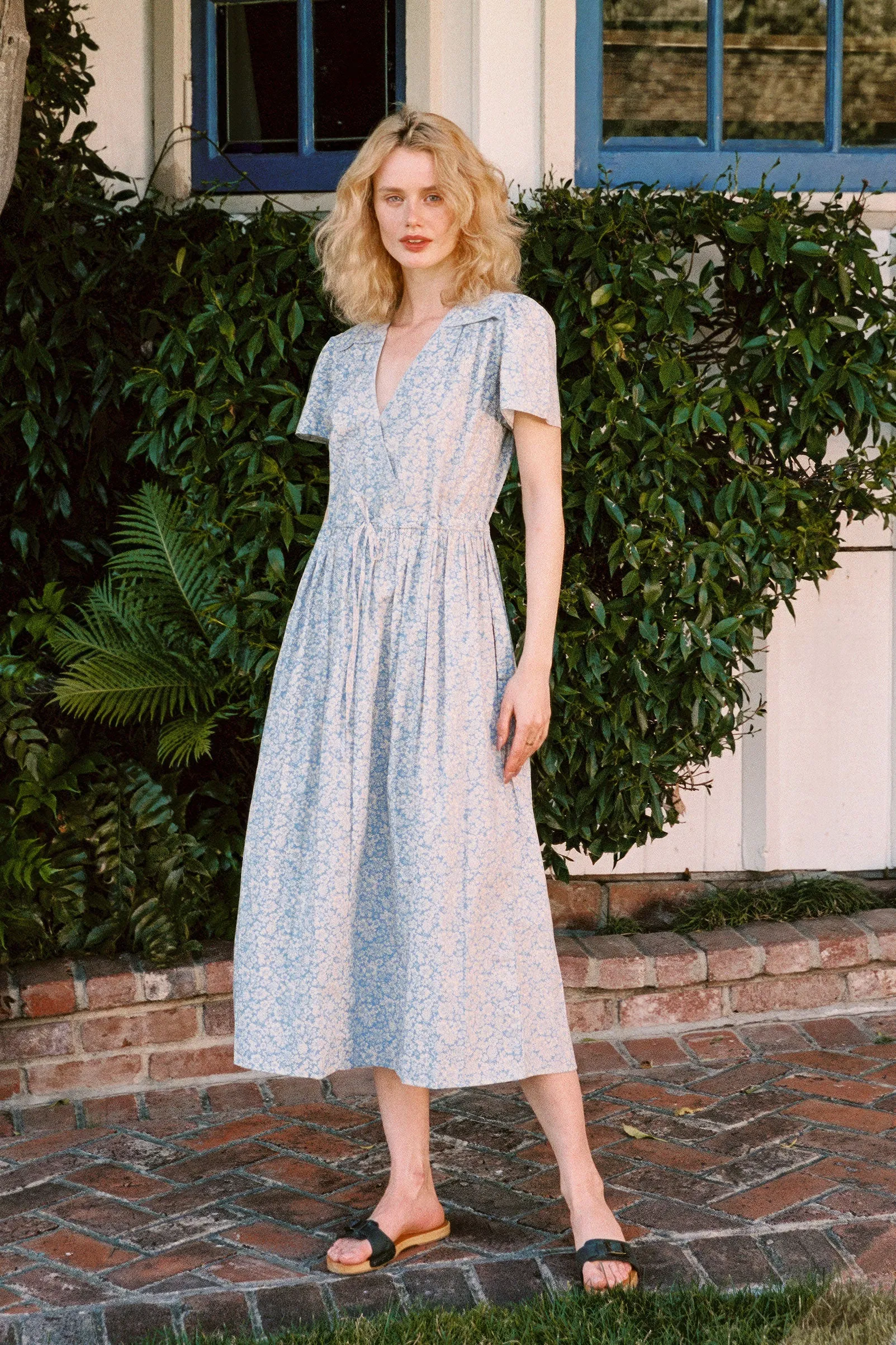 The Dawn Dress | Daisies Blue