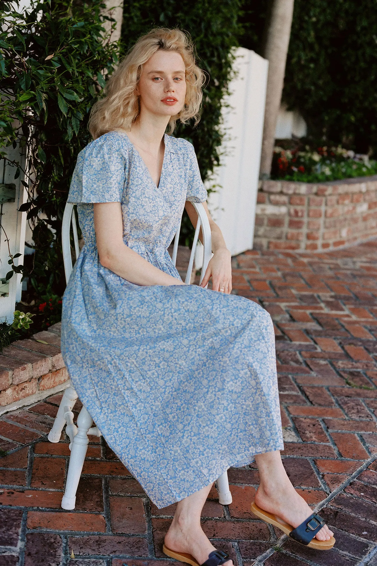 The Dawn Dress | Daisies Blue