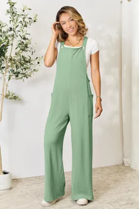 The Dawn Wide Strap Overall with Pockets
