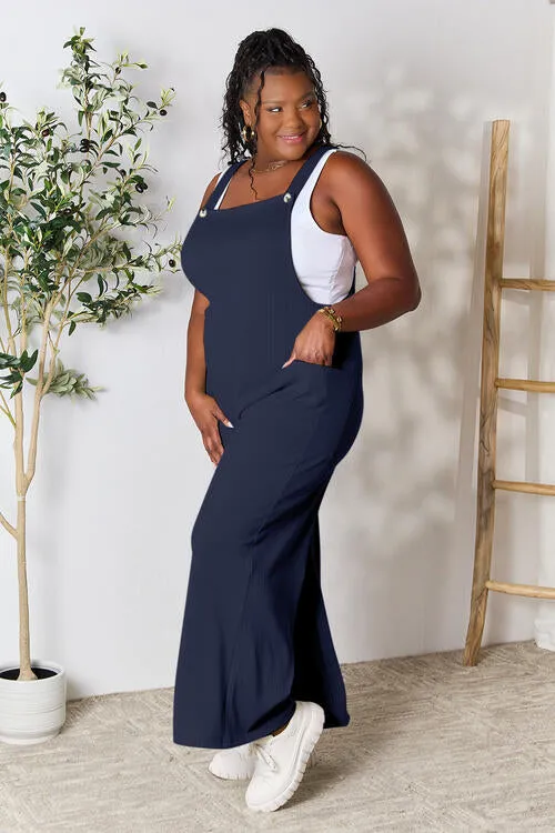 The Dawn Wide Strap Overall with Pockets