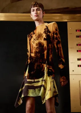 Velvet Mock Turtleneck Dress