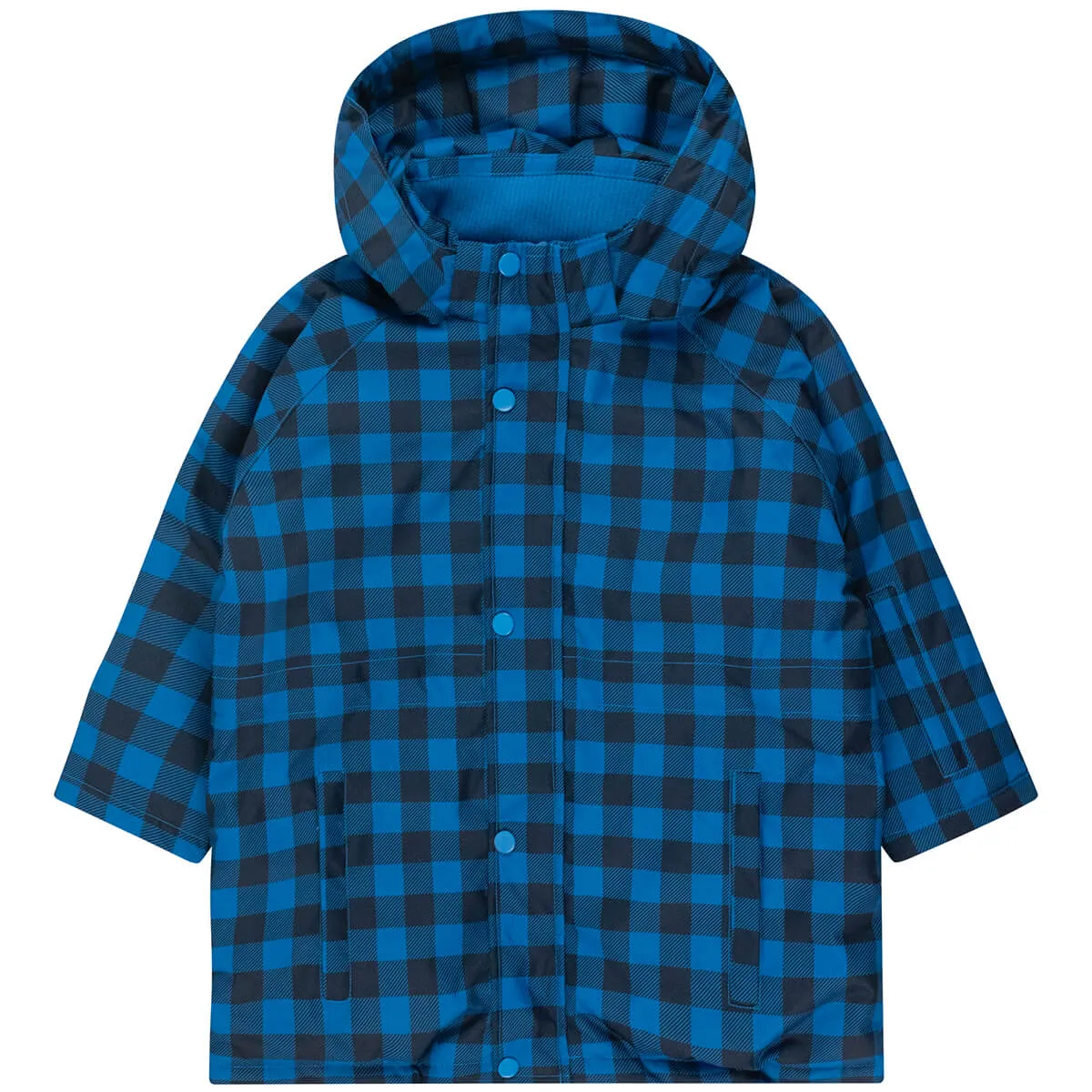 Vichy Snow Jacket in Blue / Navy by Tinycottons