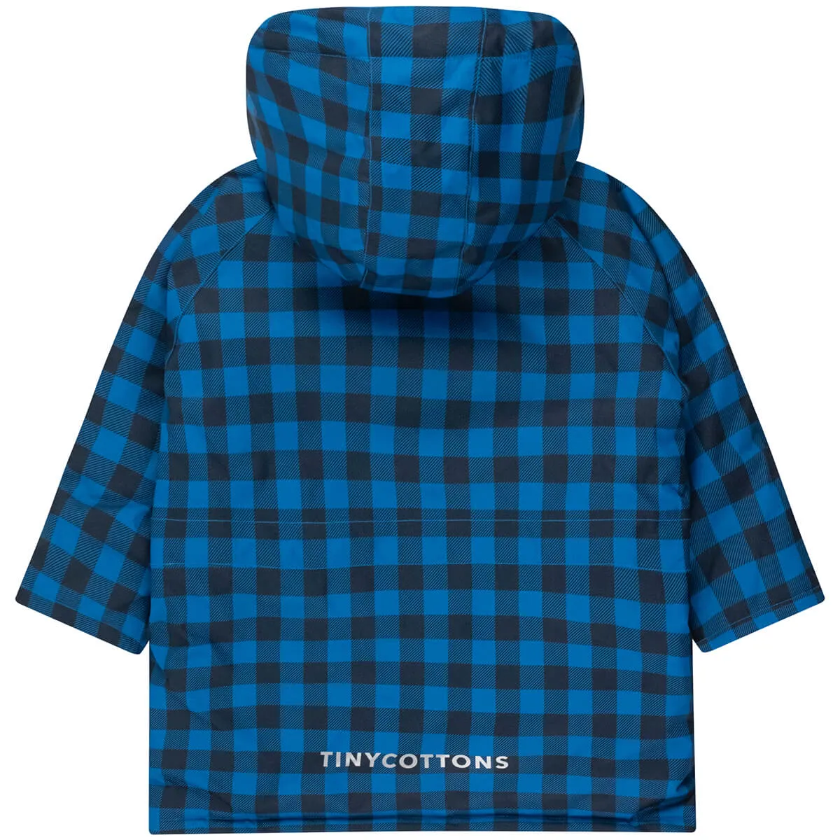 Vichy Snow Jacket in Blue / Navy by Tinycottons