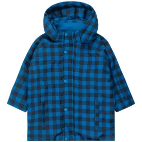Vichy Snow Jacket in Blue / Navy by Tinycottons