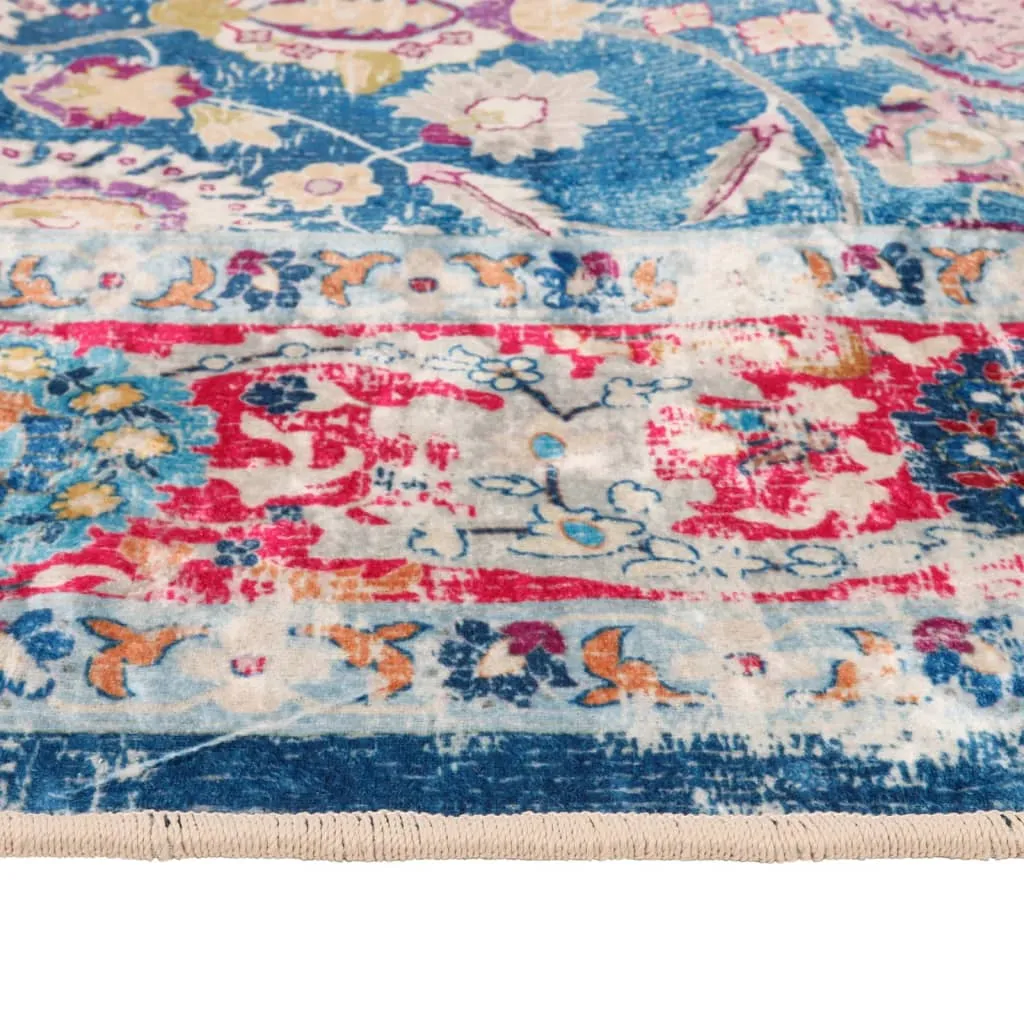 vidaXL Washable Multicolour Rug - 160x230 cm | Anti-Slip, Noise Absorbing, Hygienic & Stylish