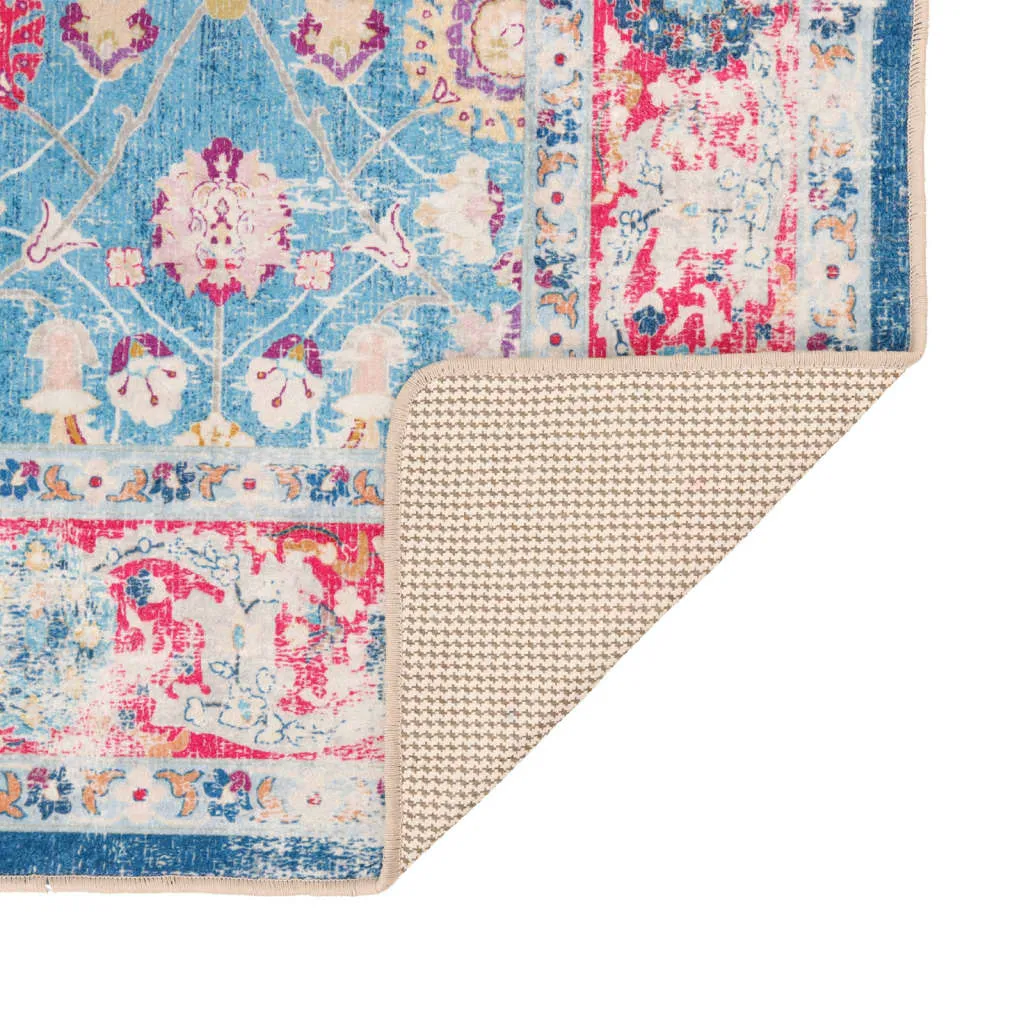 vidaXL Washable Multicolour Rug - 160x230 cm | Anti-Slip, Noise Absorbing, Hygienic & Stylish