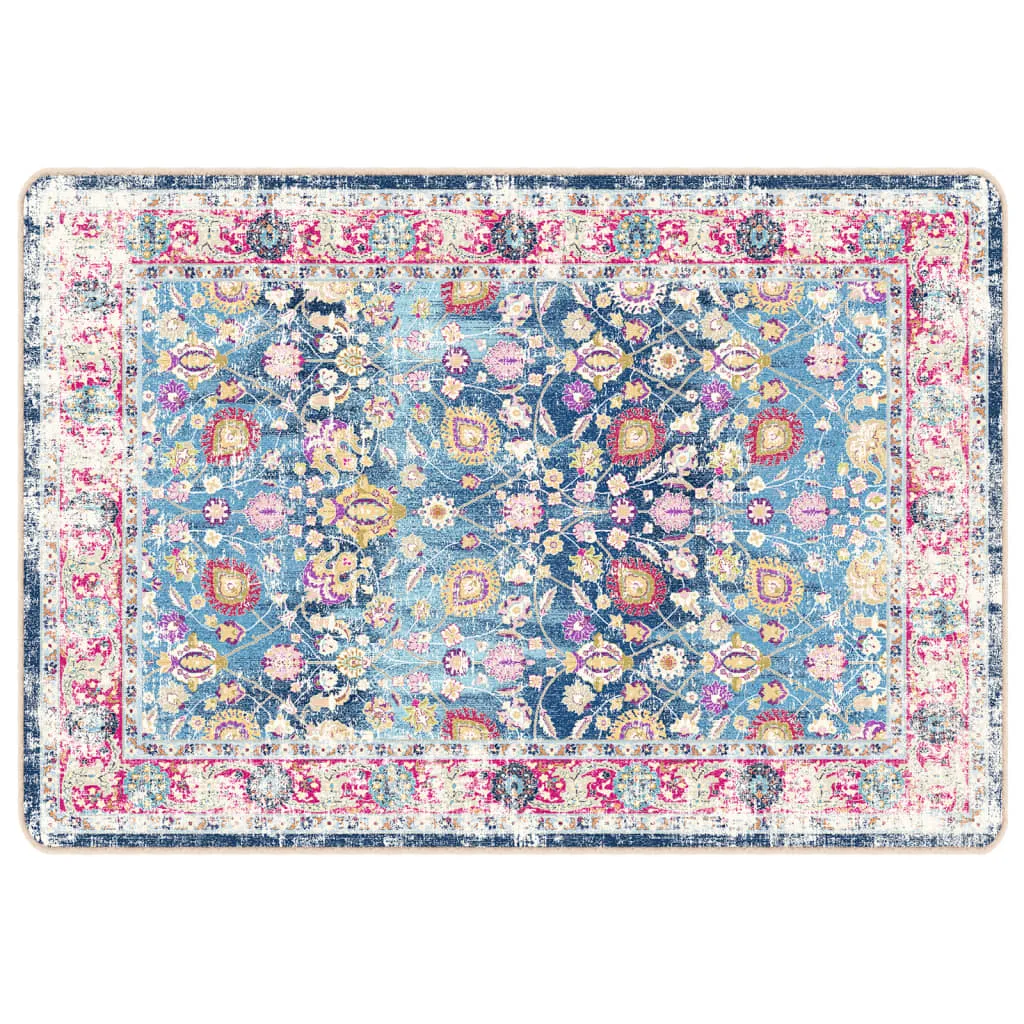 vidaXL Washable Multicolour Rug - 160x230 cm | Anti-Slip, Noise Absorbing, Hygienic & Stylish