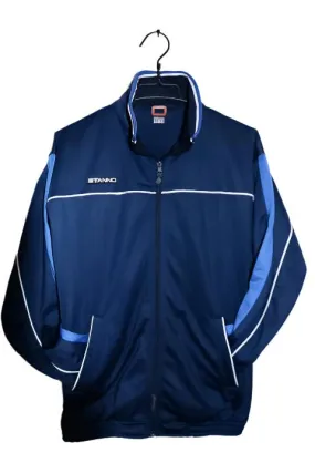 Vintage men Stanno blue full zip wind breaker track top M|L31 W21|SKU 6705