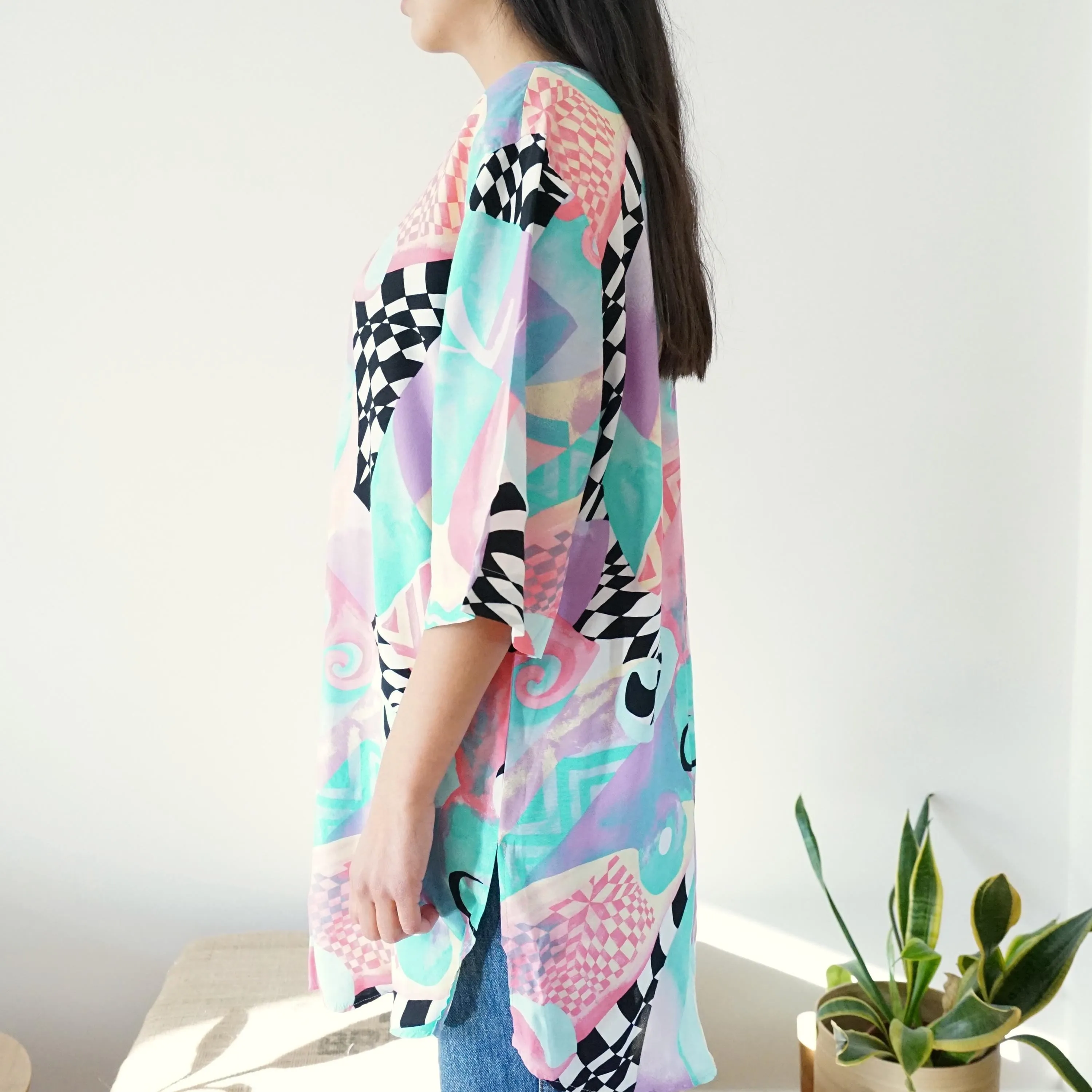 Vintage retro blouse size XL